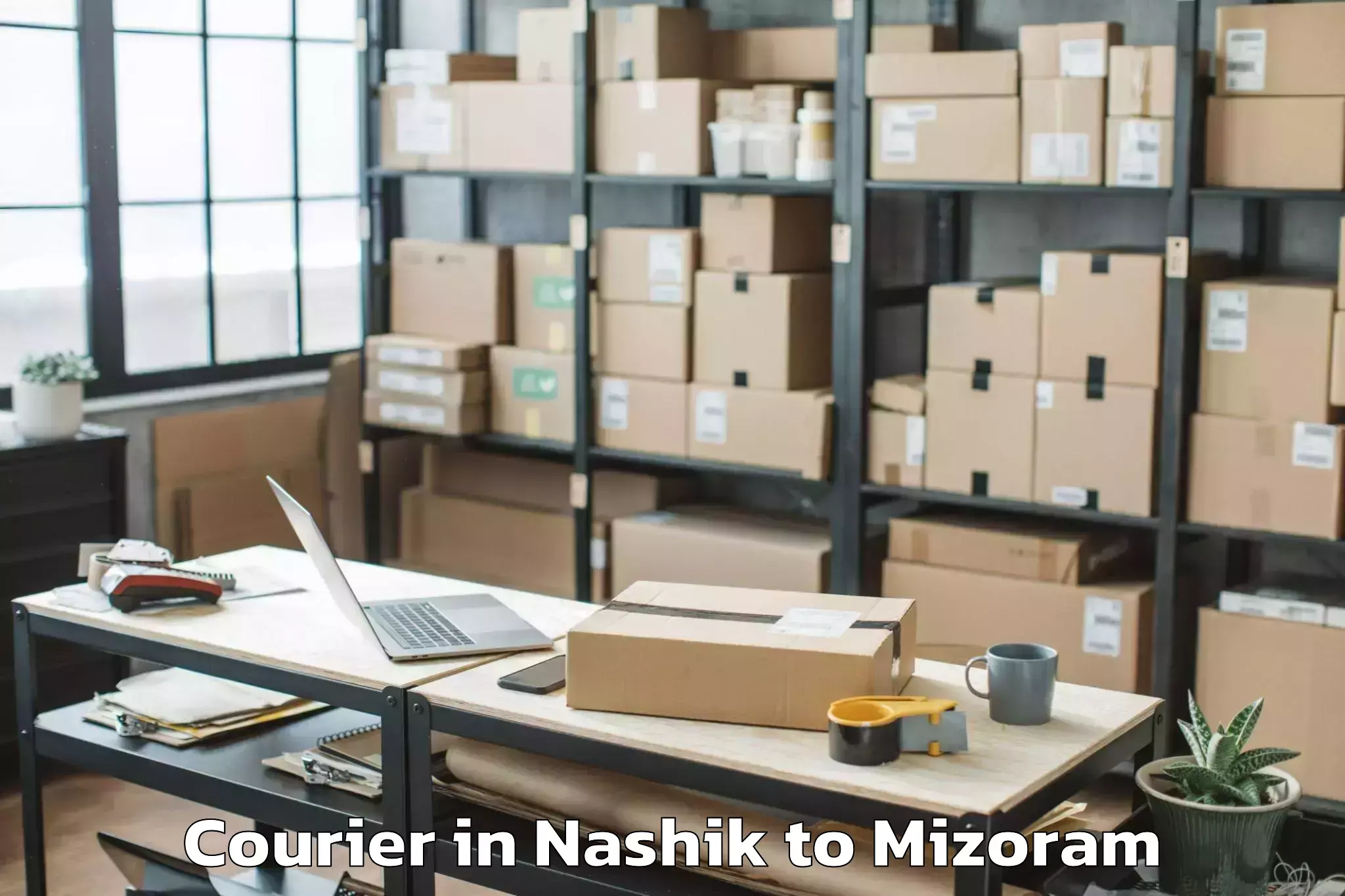 Reliable Nashik to Saitual Courier